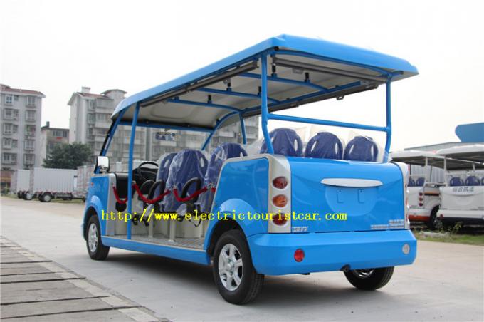 Servicio de autobús de la gasolina turística eléctrica del coche del patio pequeño con el parabrisas del tejado 0