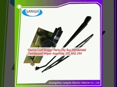 Repuestos eléctricos para carros de golf para autobuses de la ciudad, parabrisas superpuestas, limpiaparabrisas 12V y 24V.