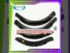 Carro de golf de la parte delantera trasera Fender Flares para EZGO RXV 2008-2015 Con equipo de metal Conjunto de 4
