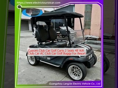 Carros de golf de club personalizados 2 asientos 48 voltios Carro de club AC Club Car Golf Buggy para el resort