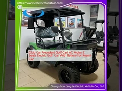 Coche de Club Precedente Golf Carro AC Motor 2 asientos Golf eléctrico coche con batería para el coche de vacaciones