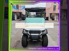 Carro de golf eléctrico de utilidad eléctrica de 48V AC para 2 personas Carro de equipaje eléctrico con caja de carga para hotel