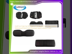 Golf Car Club Car DS Negro Pequeño Cuadrado Colchón del asiento delantero A prueba de agua y resistente a las grietas