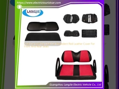 Club Car Golf Car Club Car Precedente cubierta de cuero rojo para los asientos delantero y trasero