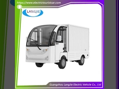 2 pasajeros 48V carro de equipaje eléctrico con motor de CA y caja de carga baja velocidad