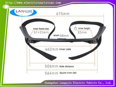 TXT Bolso de asiento trasero de bolsas fijas para componentes de carritos de golf EZGO