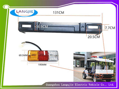 Las luces traseras de los parachoques traseros de Marshell se utilizan para vehículos eléctricos de cuatro ruedas para turismo y patrullaje.