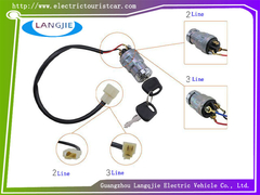 Automóvil de turismo eléctrico con señal de encendido de 2 cables LVTONG Golf Cart Accesorios de 3 cables
