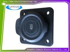 LVTONG Carro eléctrico de turismo Carro de patrulla de carga de 48V