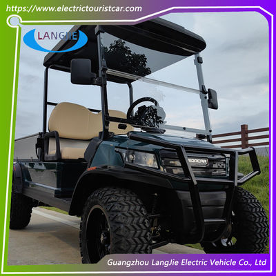 Un buen precio. Carro de golf eléctrico con controlador de motor de corriente alterna 2 plazas Carro de golf eléctrico con caja de carga en línea