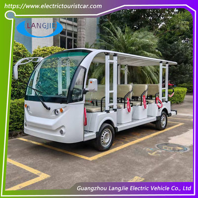 Un buen precio. 14 asientos Nuevo autobús eléctrico de la ciudad motor AC 72V vehículos eléctricos de pasajeros para el estacionamiento en línea