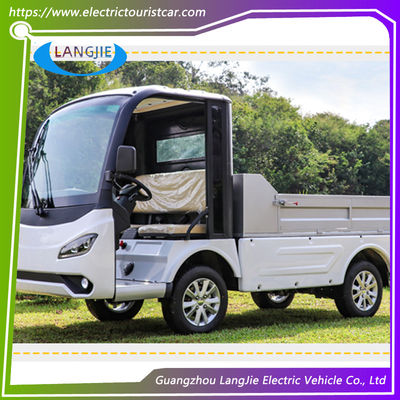 Un buen precio. 72V 7.5KW 2 asientos Pequeño camión eléctrico más corto plataforma de carga 1000kgs en línea