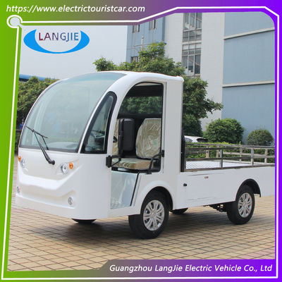 Un buen precio. Vehículo eléctrico de entrega de 2 asientos blanco AC 48V Vehículos utilitarios eléctricos para fábrica en línea