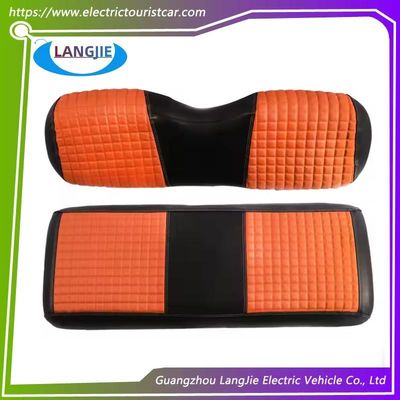 Un buen precio. Golf Car Club Asiento de coche cubierta de cuero respaldo de respaldo de asiento de color naranja en línea