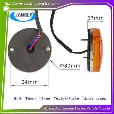 Un buen precio. Luz trasera de Marshell LED con diámetro de 8 cm que gira hacia atrás para turismo y patrullaje en línea