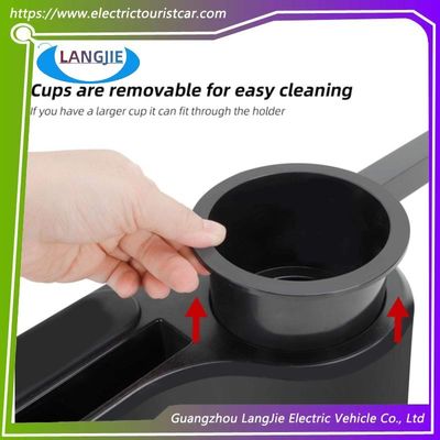 Un buen precio. Carro de golf sin perforación apoyabrazos traseros con soporte para tazas y compartimiento de almacenamiento de teléfonos en línea