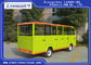 Coche turístico eléctrico verde con el autobús de visita turístico de excursión semi a puerta cerrada/eléctrico proveedor