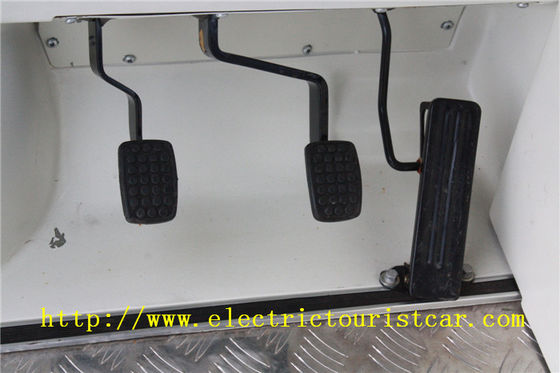 Servicio de autobús de la gasolina turística eléctrica del coche del patio pequeño con el parabrisas del tejado