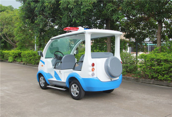 Coche eléctrico azul/blanco del golf con los asientos del vidrio de fibra de Toplight 4 para el centro turístico