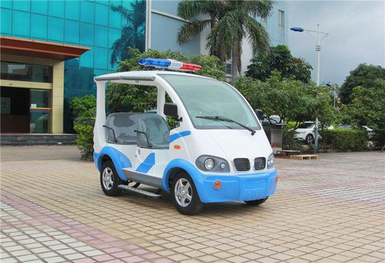 Coche eléctrico azul/blanco del golf con los asientos del vidrio de fibra de Toplight 4 para el centro turístico