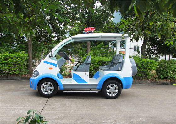 Coche eléctrico azul/blanco del golf con los asientos del vidrio de fibra de Toplight 4 para el centro turístico