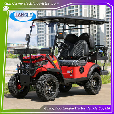 Carro de golf eléctrico de 4 ruedas 4 asientos Resort Car AC Motor Tour de coche eléctrico para el hotel