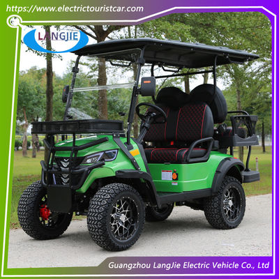 Nuevo diseño Opción de color Carros de golf eléctricos 4 plazas 48V Club eléctrico Carro de energía verde