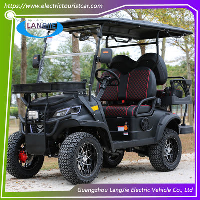 Carritos de golf eléctricos de 4 plazas con alta capacidad de escalada Carritos de golf de batería de 48 V para campos de golf