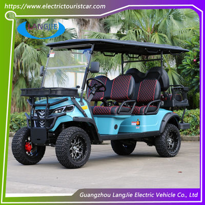 Alto rendimiento 5KW motor de corriente alterna todo terreno carro de caza eléctrico de 6 asientos carro de golf levantado