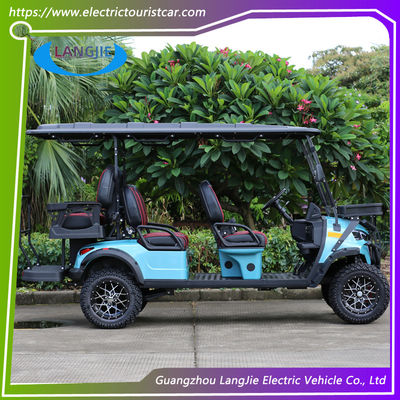 Alto rendimiento 5KW motor de corriente alterna todo terreno carro de caza eléctrico de 6 asientos carro de golf levantado