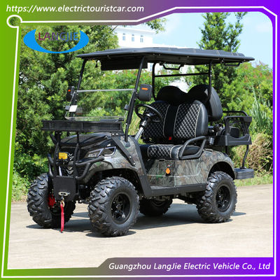 Carro de golf eléctrico de calle legal de 4 asientos con motor de corriente alterna de 5 kW personalizado Carros de caza fuera de carretera