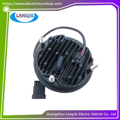 Iluminación LED con cabeza redonda negra Faros para carretillas de golf Marshel