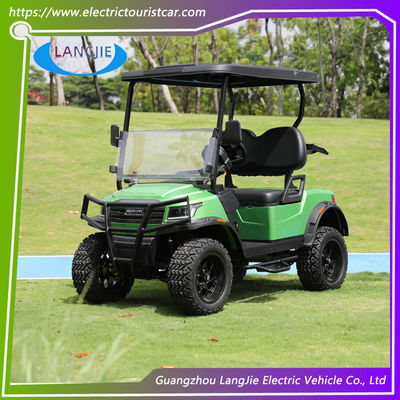 Un coche de caza eléctrico de 48 V con capacidad para 2 personas y perfecto para aventuras fuera de carretera.