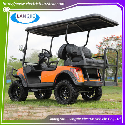 Carro de golf eléctrico de 4 ruedas 48V AC Motor Opción de color Club Carro para el campo de golf del parque