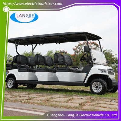 Carritos de golf eléctricos con batería de 48V AC Motor 8 Carritos de golf para pasajeros para el resort