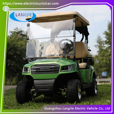 2 plazas Carro de golf eléctrico AC Motor de mantenimiento gratuito Batería Club Carro para campo de golf