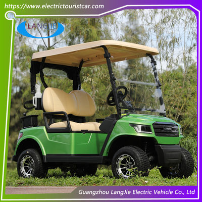 Potente coche eléctrico de golf club de 2 asientos con motor de CA 48V 4KW de baja velocidad coche de golf