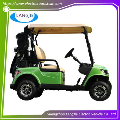 4 ruedas 2 personas Club de golf eléctrico coche de carrito de golf Batería de 48V con techo