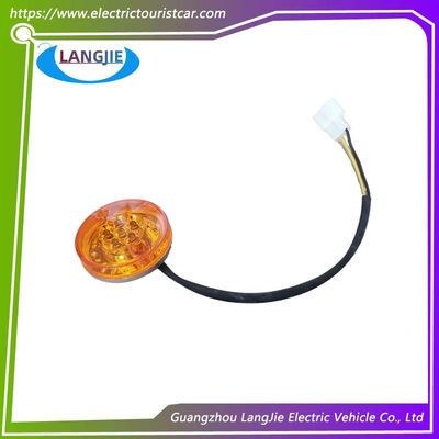 Luces traseras LED, luces de freno circulares Marshell Naranja 12V Luces de indicador de parada Accesorios para carros de golf