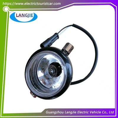 Iluminación del faro 12V LED Luz blanca Negro Partes del carrito de golf
