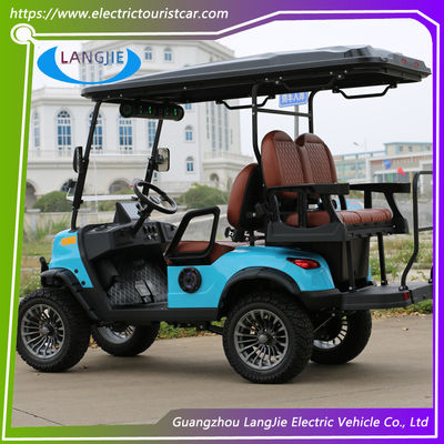 Vehículos eléctricos de baja velocidad 4 asientos AC Motor Carro de golf eléctrico Para el coche de vacaciones