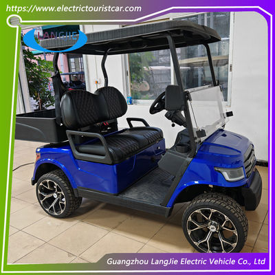 Azul 2 plazas Club Car Golf Cart para la escuela 30km/h Velocidad máxima