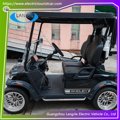 Coche eléctrico de 2 plazas AC Motor Club Carros con espejo retrovisor para el resort