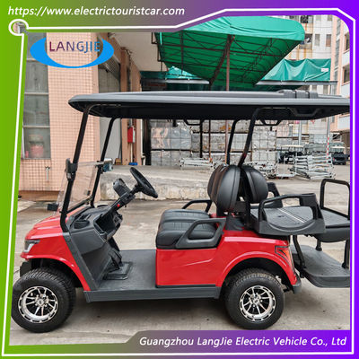 4 asientos Vehículos eléctricos de baja velocidad 4 ruedas Carro de golf eléctrico para turismo Alquiler de coches
