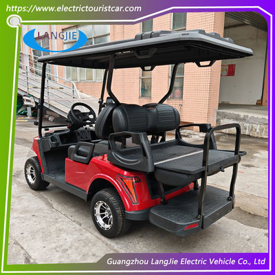 Coche eléctrico de cuatro plazas de 48 voltios Coche de club con luces de freno traseras para aparcamiento