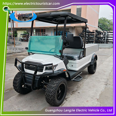 Color blanco 2 asientos Carritos de golf eléctricos para pasajeros AC Motor de carga eléctrica para aparcamiento