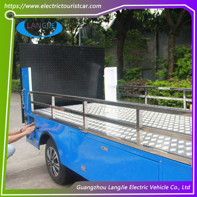 2 plazas Carro de equipaje eléctrico con silla cómoda motor AC 5KW para hotel
