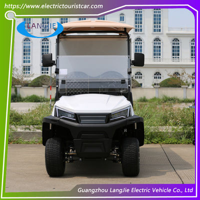 Carro de golf eléctrico de utilidad de dos asientos 48V AC Hotel Buggy Car con caja de carga de techo