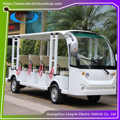 Moda 14 Personas Vehículos eléctricos turísticos ACmotor Autobús eléctrico de turismo7.5KW Para hotel