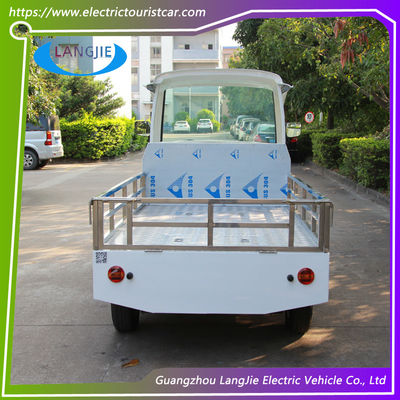 Carro de carga eléctrico de 2 asientos furgoneta con motor de aire acondicionado carro de equipaje eléctrico para carga de mercancías 900kg